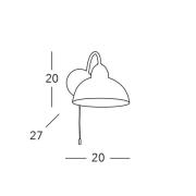 KOLARZ Wandlampe Nonna, Ø 20 cm, Zitronen, Rand glatt