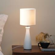 Markslöjd Tischleuchte Birillo, weiß, Textil/Keramik, E14