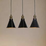 Hängelampe Berceste 251-S1 3-flammig schwarz/gold