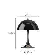 Louis Poulsen Akkulampe Panthella PORTABLE 250, schwarz IP44