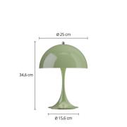 Louis Poulsen Akkulampe Panthella PORTABLE 250 moosgrün IP44