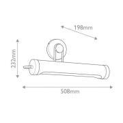 Wandlampe WYNWOOD, altmessing, Breite 51 cm, Metall, 2 x E27