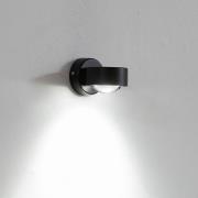 Lindby Wandleuchte Jyla, schwarz, Fassung unten