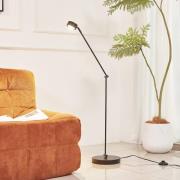 Lindby Stehleuchte Jyla, 88 cm, schwarz matt, GX53, flexibel