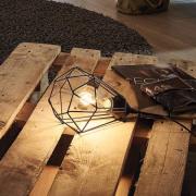 Tischleuchte Tarbes, schwarz