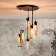 Pendellampe Littleton, sechsflammig