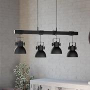 Hängeleuchte Shirebrook, vierflammig, schwarz