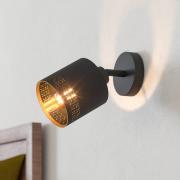 Wandspot Esteperra, schwarz/gold, einflammig