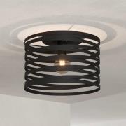 Deckenleuchte Cremella, Ø 37 cm, schwarz, Stahl