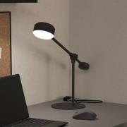 LED-Tischleuchte Clavellina, schwarz, neigbar