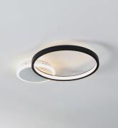 LED-Deckenlampe Gafares, schwarz Alu 41 cm Fernbedienung CCT