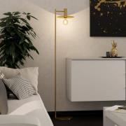 Stehleuchte Escandell in Messing gebürstet