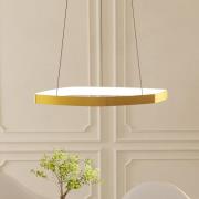 LED-Hängeleuchte Vallerosa in Messing