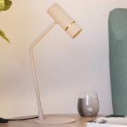 LED-Tischlampe Caminia, Höhe 48,5 cm, sandfarben, Stahl