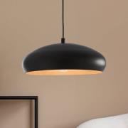 Hängeleuchte Mogano mit Metallschirm, schwarz