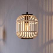 Pendelleuchte Bordesley mit Holzschirm 21 cm