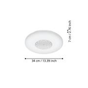 EGLO connect Capasso-Z LED-Deckenleuchte CCT