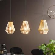 Hängeleuchte Chiavica, messing, dreiflammig