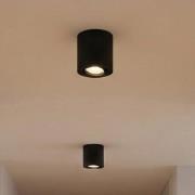 OSRAM Deckenstrahler ROUND, schwarz, Ø 8 cm, Metall, GU10