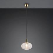 Hängeleuchte Elvezia, klar, Ø 26 cm, Glas, E27