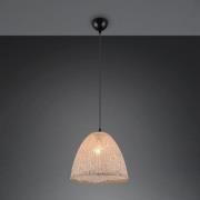 Hängeleuchte Kibito, creme, Ø 32 cm, Textil, E27