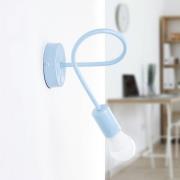 Wandleuchte Oxford, blau, Metall, 1-flammig, E27, Schalter