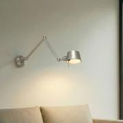 Lucande Wandleuchte Silka, 91 cm, nickel, verstellbar, E27