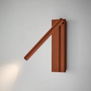 Bover LED-Wandleuchte Arid A/03 terracotta, Alu, 2.700 K