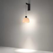 Bover LED-Wandleuchte Drep A/01, opal-nude, Glas, 2.700 K