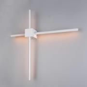 LED-Wandleuchte Cassino, weiß matt, Breite 67 cm, Metall