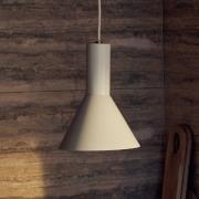 FRANDSEN Hängeleuchte Lyss, beige, Metall, Ø 18 cm, E27
