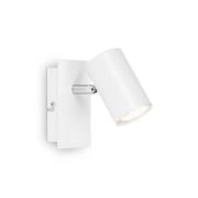 Wandleuchte Isil A, weiß, 1-flammig, Metall, drehbar