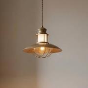 Lindby Pendelleuchte Louisanne, braun, Metall, Ø 35 cm