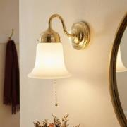 Polierte Messing-Wandleuchte Sibille