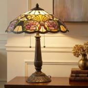 Florale Tischleuchte Rose, Tiffanystil