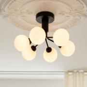 Nuura Deckenleuchte Apiales 6, Ø 50 cm, schwarz/opal