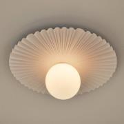 Nuura Liila Muuse Wandlampe, Ø 42 cm, IP44, weiß/opal