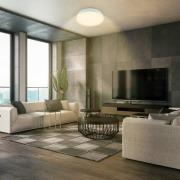 LED-Deckenleuchte Nikan, weiß matt, Ø 28,5 cm, 3.000 K