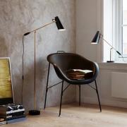 Northern Birdy Stehleuchte in Schwarz/Messing