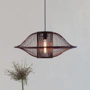 GOOD & MOJO Hängeleuchte Maui, rot, Ø 70 cm, Bambus, E27