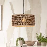 GOOD & MOJO Hängeleuchte Java, natur/schwarz, Ø 50 cm, E27