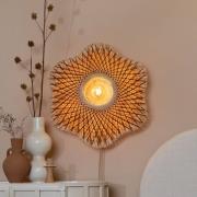 GOOD & MOJO Wandlampe Madura, Ø 60 cm, natur/braun, Stecker