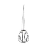 LED-Solar-Pendelleuchte Ovia, Ø 42 cm, schwarz, IP44, dim.