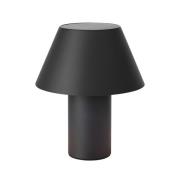 LED-Solar-Tischleuchte Vivo, schwarz, IP44, Höhe 30 cm, dim.