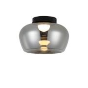 LED-Deckenleuchte Nadia, Ø 38 cm, rauchgrau, Glas