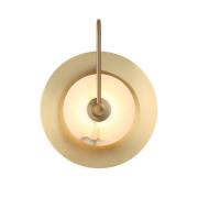 LED-Wandlampe Samira, messing, Ø 25 cm, Kunststein/Metall