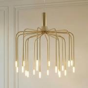 Lucande LED-Hängeleuchte Ariadne, Ø 57cm, gold matt, 20-flg.