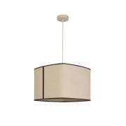 MARKET SET Hängeleuchte Dolce, kalksteinbeige, Leinen, E27