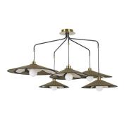 MARKET SET Hängelampe Sonia Laudet, khaki, 5-flammig, E27