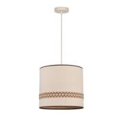 MARKET SET Hängeleuchte Jimmy, Ø 35 cm, beige, Musterborte
